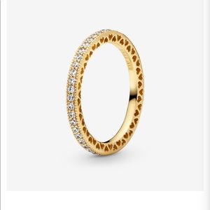 Sparkle and heart ring